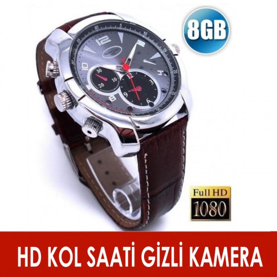 Gece Görüşlü HD Kol Saati Kamera 1080P